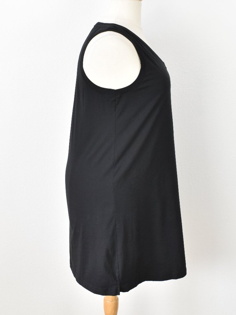 Pact Organic Cotton Softspun A-Line Tank Dress Black - XL - Picture 5 of 6